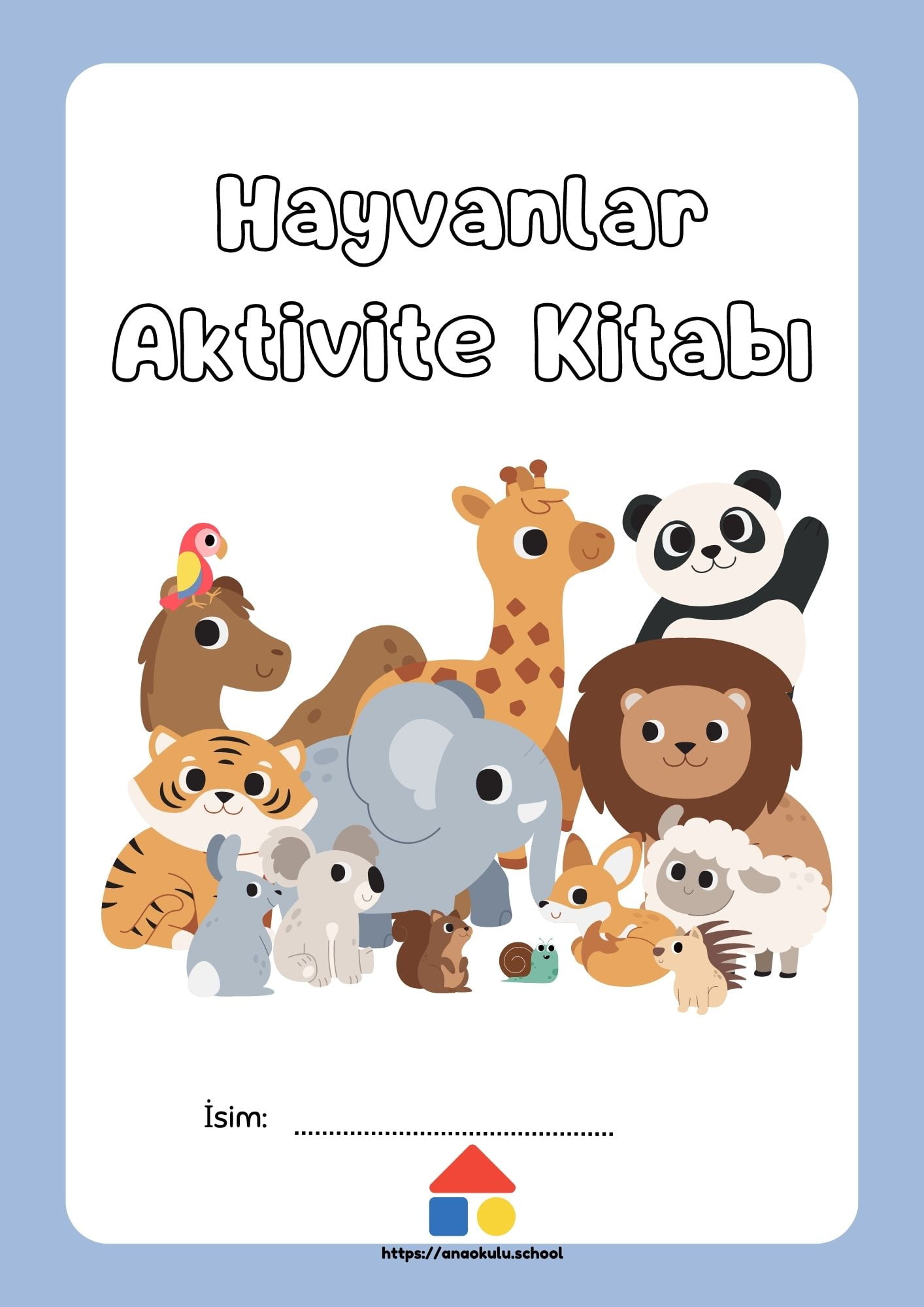 Çocuklar İçin Hayvanlarla İlgili Etkinlik Çalışma Sayfaları