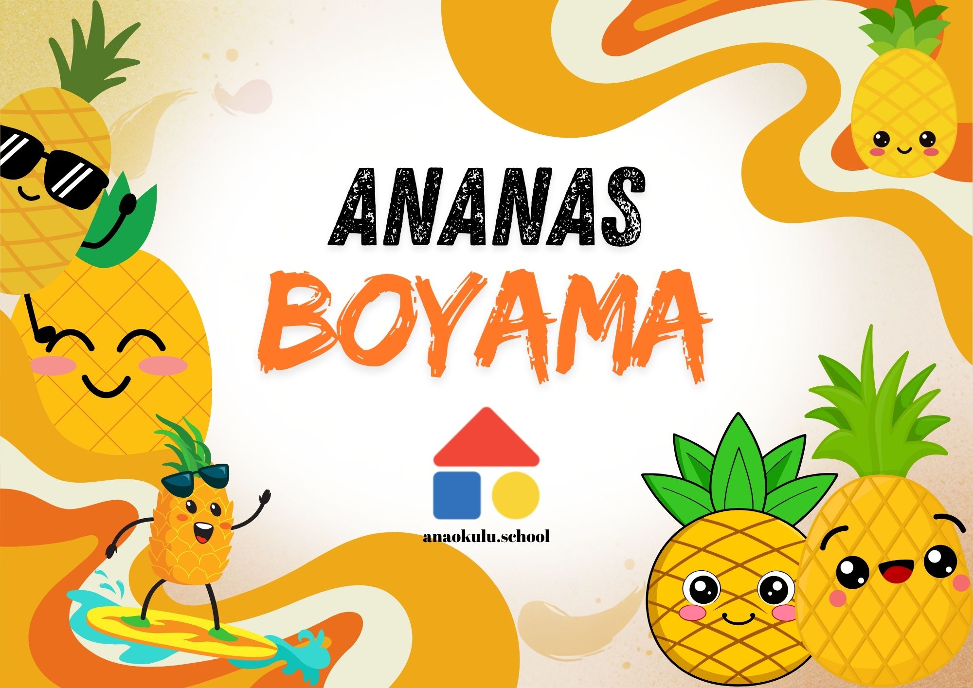 ananas boyama sayfası